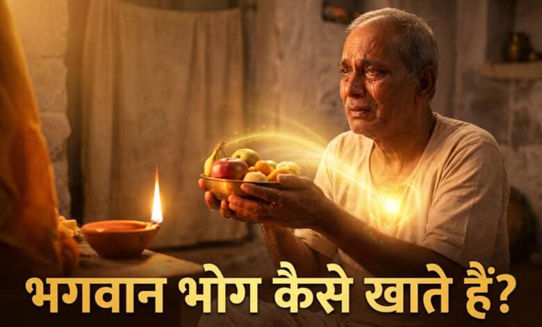 भगवान भोग कैसे खाते हैं